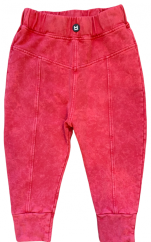 Nohavice VINTAGE RED STRAIGHT CUT PANTS