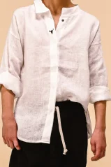 Ľanová košeľa LINEN SHIRT ecru