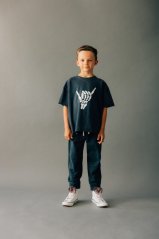 Vintage Black Patched Pants / Detské nohavice