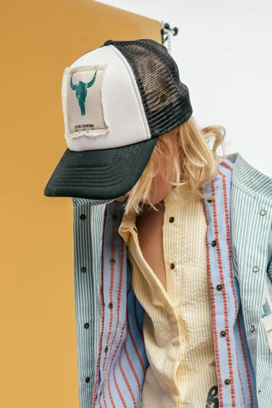 BLACK TRUCKER CAP green bison / Šiltovka so sieťkou