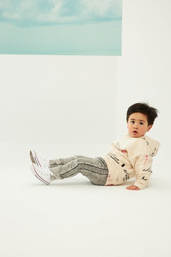 Nohavice RELAXED ACID GREY JOGGERS - Veľkosť: 98/104