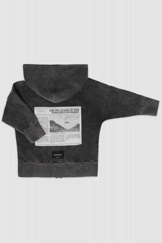 HOODIE BLACK UFO / Čierna mikina UFO - Veľkosť: 74/80