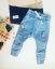 Nohavice MARBLE BLUE BIKER JOGGERS