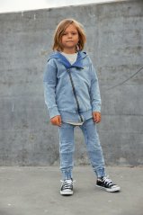 Mikina na zips MARBLE BLUE RAMONES