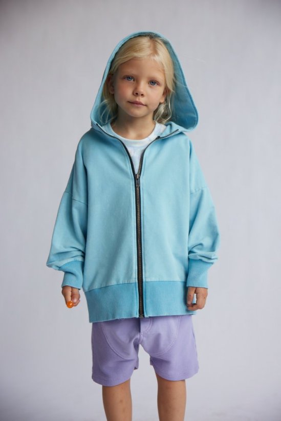 BLUE SKY ZIP HOODIE / Detská mikina na zips - Veľkosť: 146/152