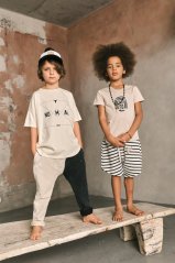 NOHAVICE DOUBLE NOMAD PANTS ivory/black