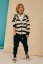 Mikina ZIP STRIPED HOODIE ecru/black - Veľkosť Booso: 6/7 rokov