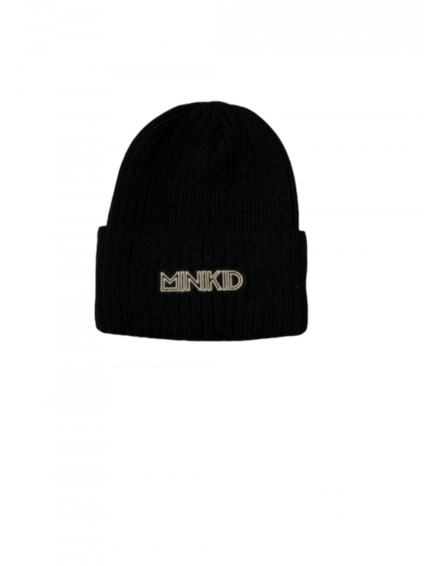 BLACK RIBBED HAT / Čierna vrúbkovaná čiapka