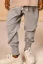 NOHAVICE STRIPE PANTS ash gray