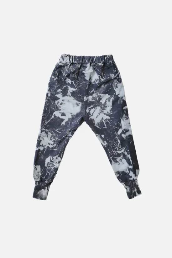 STRIPED SPLASH PANTS dark blue/gray/ Detské nohavice
