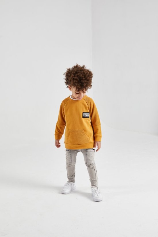 MIKINA MUSTARD MINIKID LOGO
