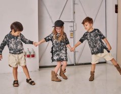 LONGBACK BATIK TEE BLACK / Batikované čierne tričko
