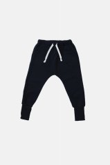 WARM PANTS black / Detské teplé nohavice