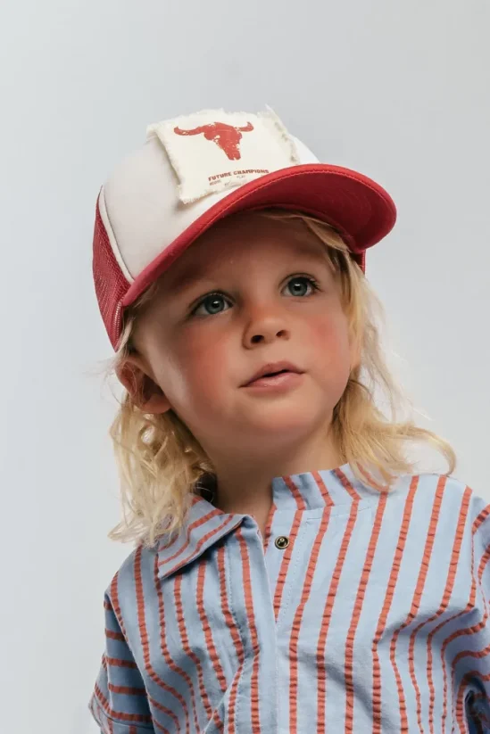 RED TRUCKER CAP red/white / Šiltovka so sieťkou