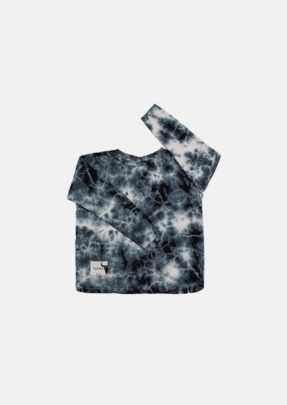 GRAPHITE TIEDYE LONGSLEEVE / Batikované tričko grafit