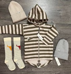 Pásikavá mikina na zips / ZIP STRIPED HOODIE