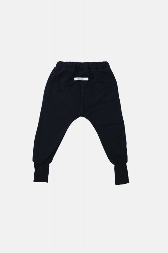 WARM PANTS black / Detské teplé nohavice - Veľkosť Booso: 4/5 rokov