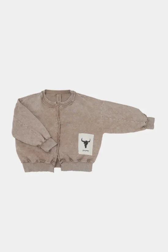 BEIGE VINTAGE CARDIGAN / Detský kardigan - Veľkosť Booso: 8/9 rokov