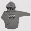 Mikina ROAR OVERSIZED HOODIE GRAY - Veľkosť: 110/116
