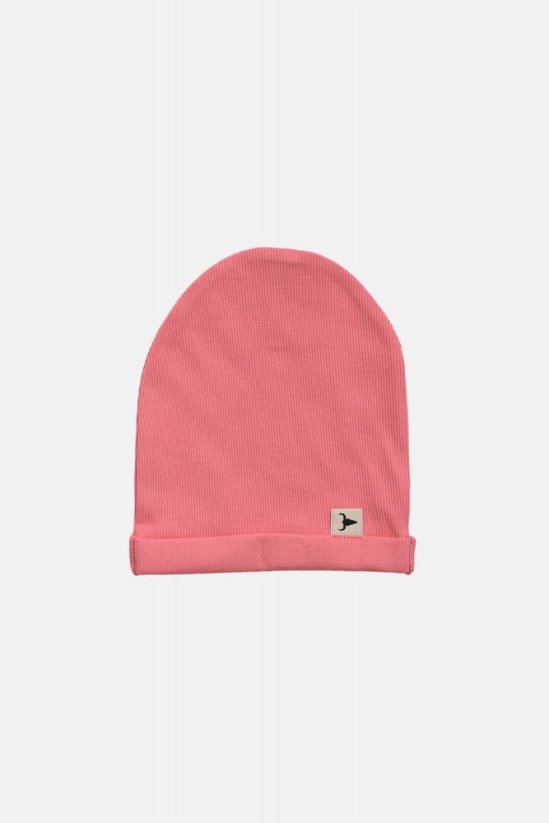 RIBBING BEANIE neon pink/ Detská čiapka - Veľkosť Booso: 2/3 roky
