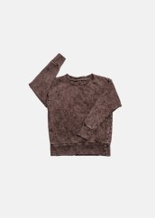 BROWN TORN SWEATSHIRT / Roztrhaná mikina