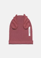 RIBBING BEANIE WINGS deep pink / Čiapka s krídlami