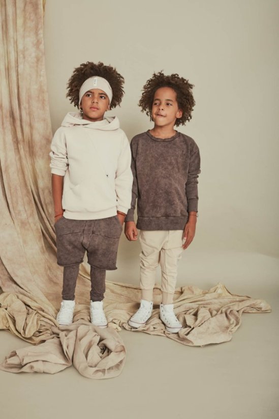 SIMPLE BOOSO HOODIE BEIGE / Detská mikina s kapucňou