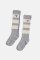 STRIPE BISON SOCKS ecru/gray marl / Detské podkolienky