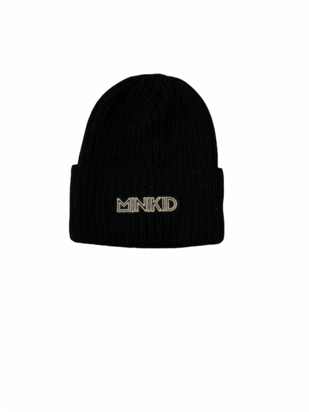 BLACK RIBBED HAT / Čierna vrúbkovaná čiapka