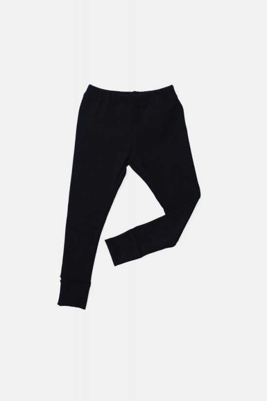 RIBBED LEGGINS black / Detské vrúbkované legíny - Veľkosť Booso: 6/7 rokov