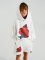 Mikina Oversized White Single Monkey
