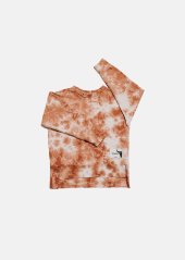 TERRA TIEDYE SWEATSHIRT / Batikovaná mikina terakota