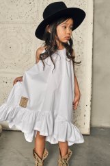 WAVE LONG DRESS / Dlhé šaty s volánom