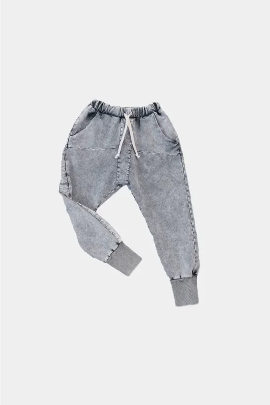 STRIPED GRAY PANTS light gray/ Detské nohavice - Veľkosť Booso: 6/7 rokov