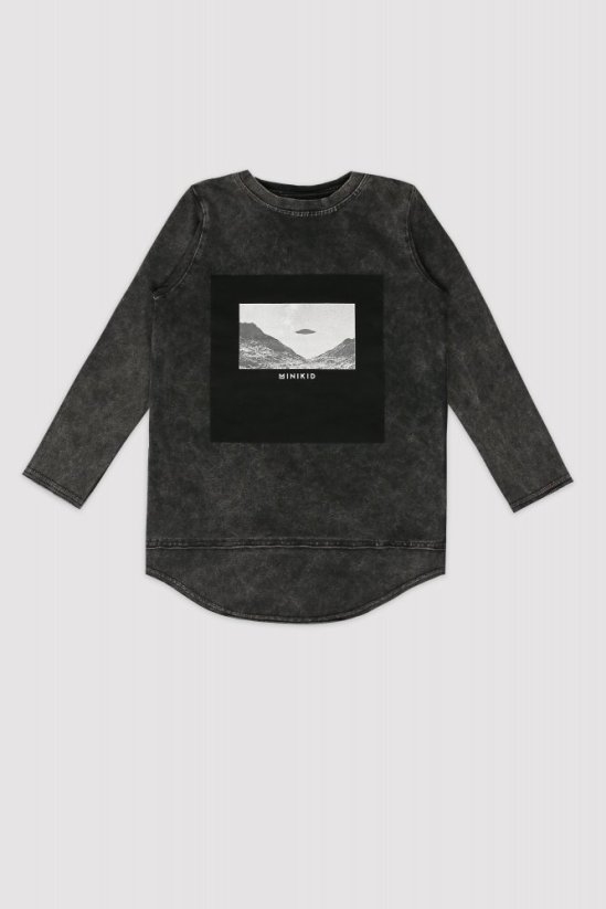 LONGSLEEVE BLACK UFO - Veľkosť: 98/104