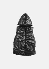 BLACK NYLON VEST / Detská čierna vesta