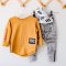 LONGSLEEVE MUSTARD MINIKID LOGO