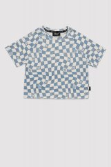 Tričko OVERSIZE CHECKERED T-SHIRT