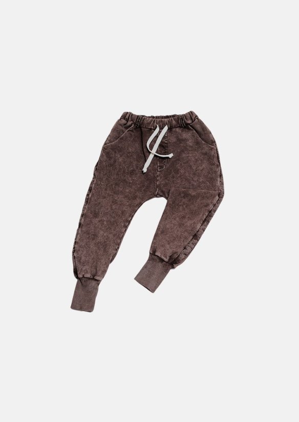 NOHAVICE STRIPED ACID PANTS brown
