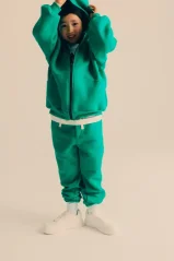 Emerald Green Tape Pants / Detské nohavice