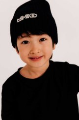 BLACK RIBBED HAT / Čierna vrúbkovaná čiapka