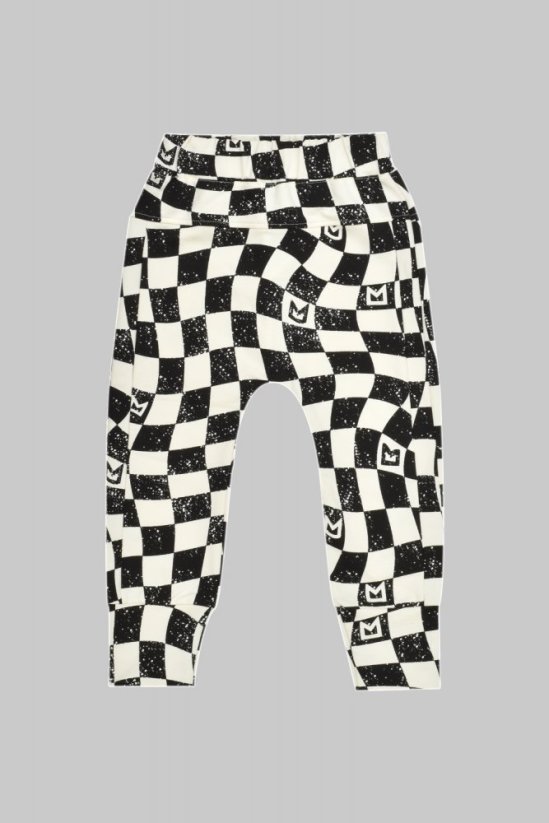 Nohavice B&W CHECKERED BAGGY