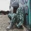 Mikina GREEN LEO PINCHED