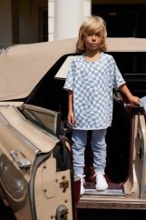 Tričko OVERSIZE CHECKERED T-SHIRT