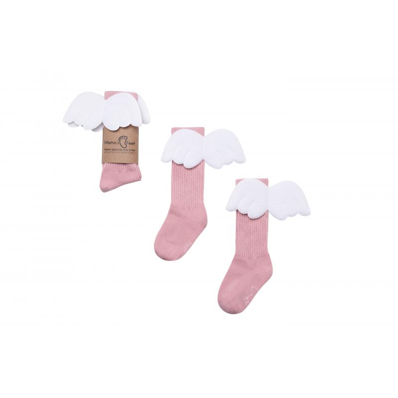 Podkolienky Pink Angels - Mamas feet: 0-2 roky