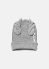 RIBBING BEANIE WINGS GRAY MARL