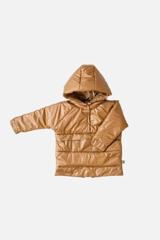 WINTER CAMEL COAT camel / Detská predlžená bunda - Veľkosť Booso: 6/7 rokov