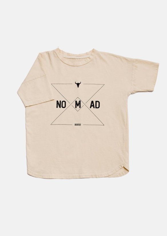 WIDE NOMAD TEE ecru - Veľkosť Booso: 6/7 rokov