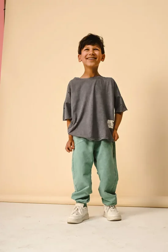 Tričko WIDE TORN TEE deep blue - Veľkosť Booso: 6/7 rokov
