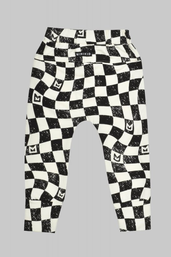 Nohavice B&W CHECKERED BAGGY